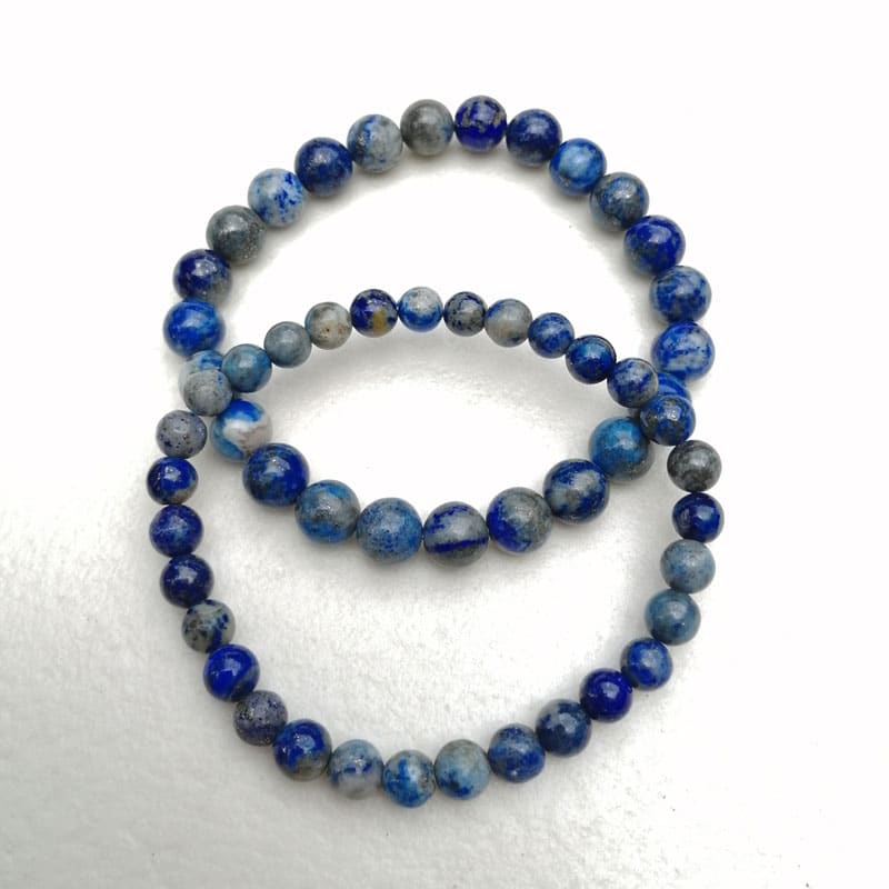 Bracelet boule pierre lapis – lazuli (1)