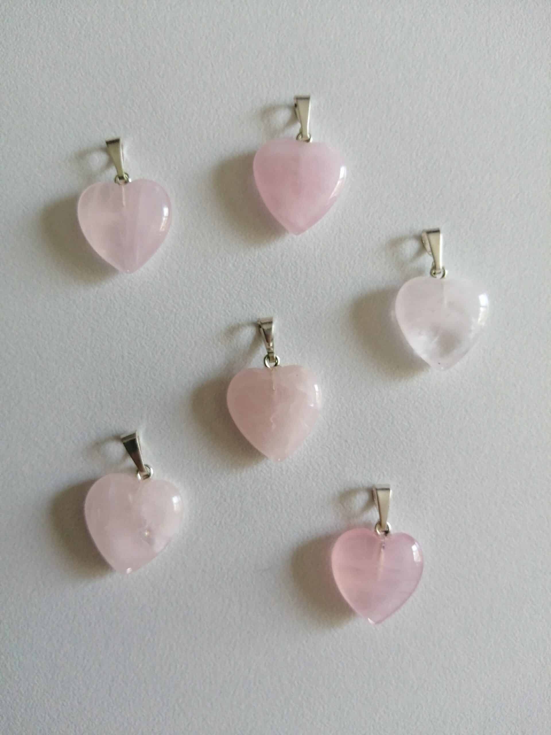 coeurs quartz rose